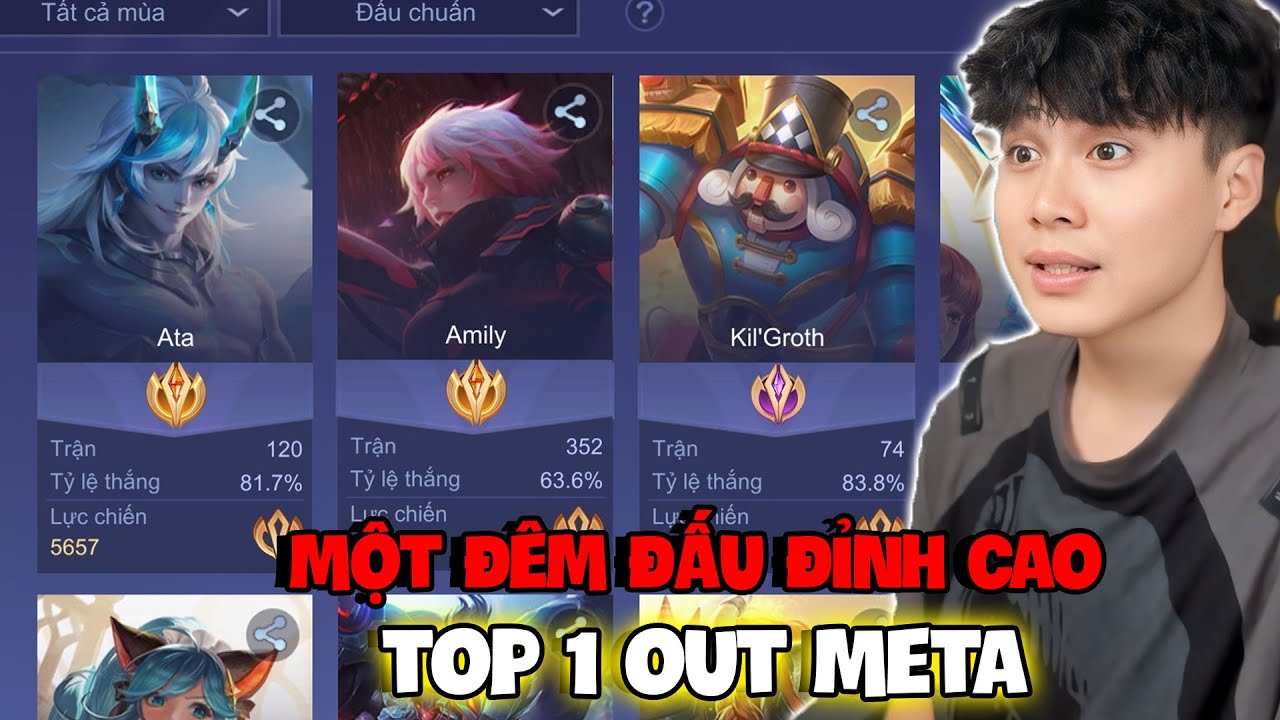 VUX MỘT ĐÊM ĐẤU ĐỈNH CAO VỚI CÁC TƯỚNG OUT META TOP 1 VIỆT NAM CỰC GẮT LIÊN QUÂN MOBILE