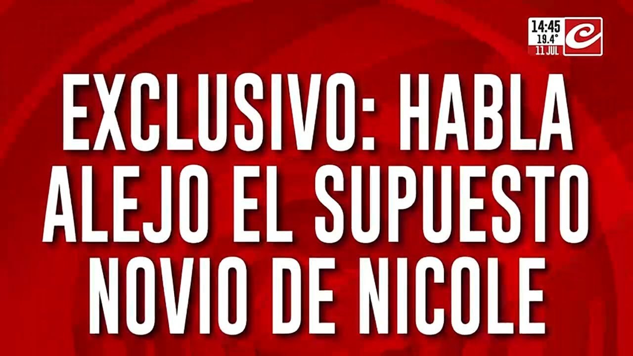 Habla Alejo el supuesto novio de Nicole: 
