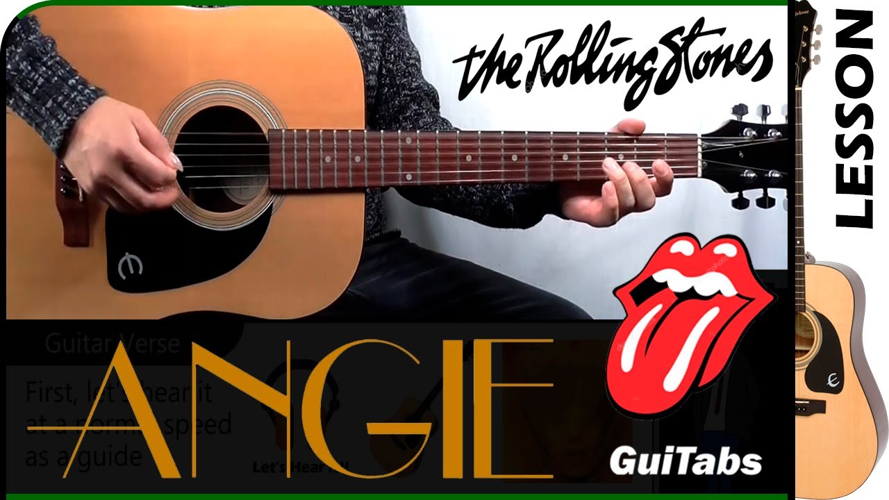 How to play ANGIE 💔 - The Rolling Stones / GUITAR Lesson 🎸 / GuiTabs N°198