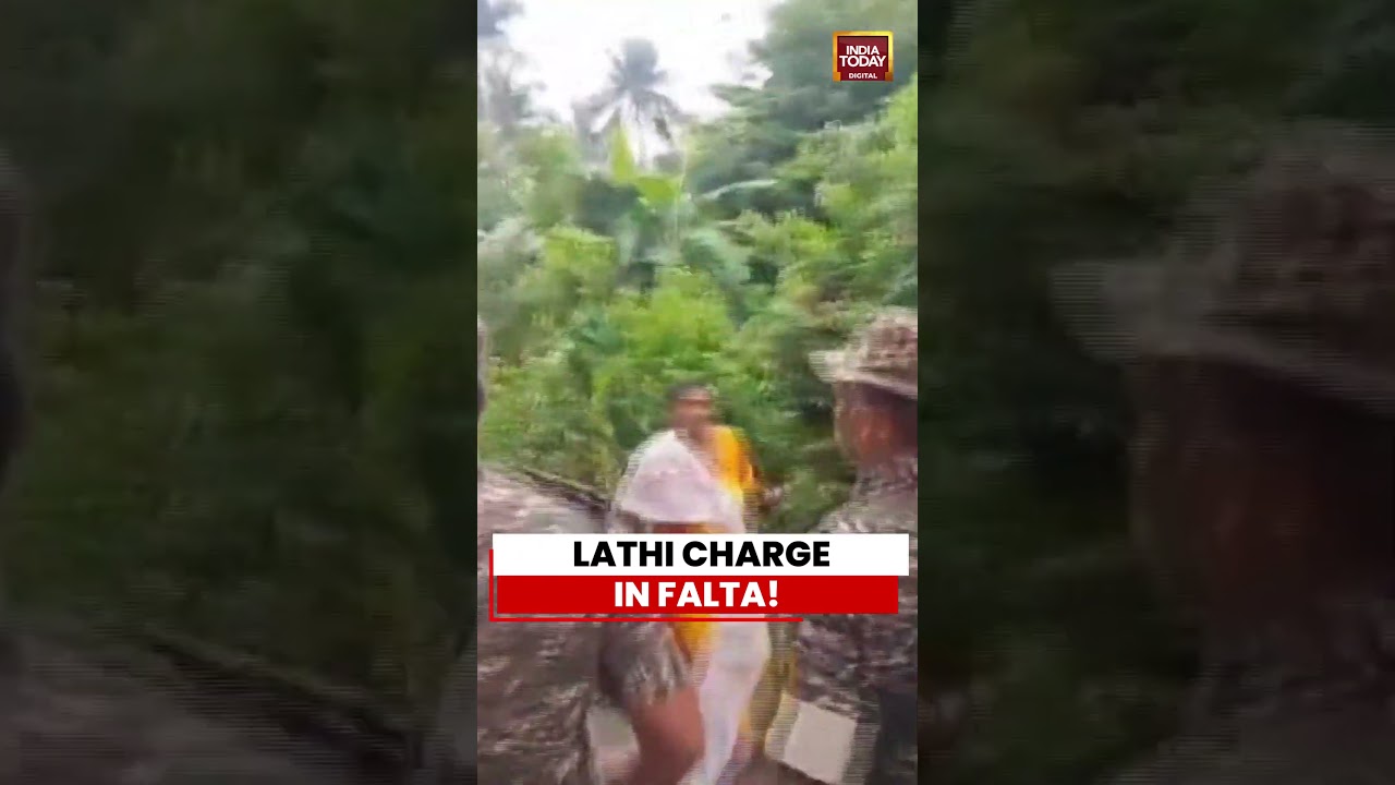 Bengal Elections: Lathi Charge In Bengal&rsquo;s Falta | Central Forces Disperse Crowd During Voting