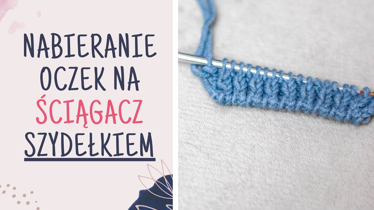 Nabieranie oczek na ściągacz szydełkiem ŻYWE OCZKA | dziergaj z Cupri Crafts