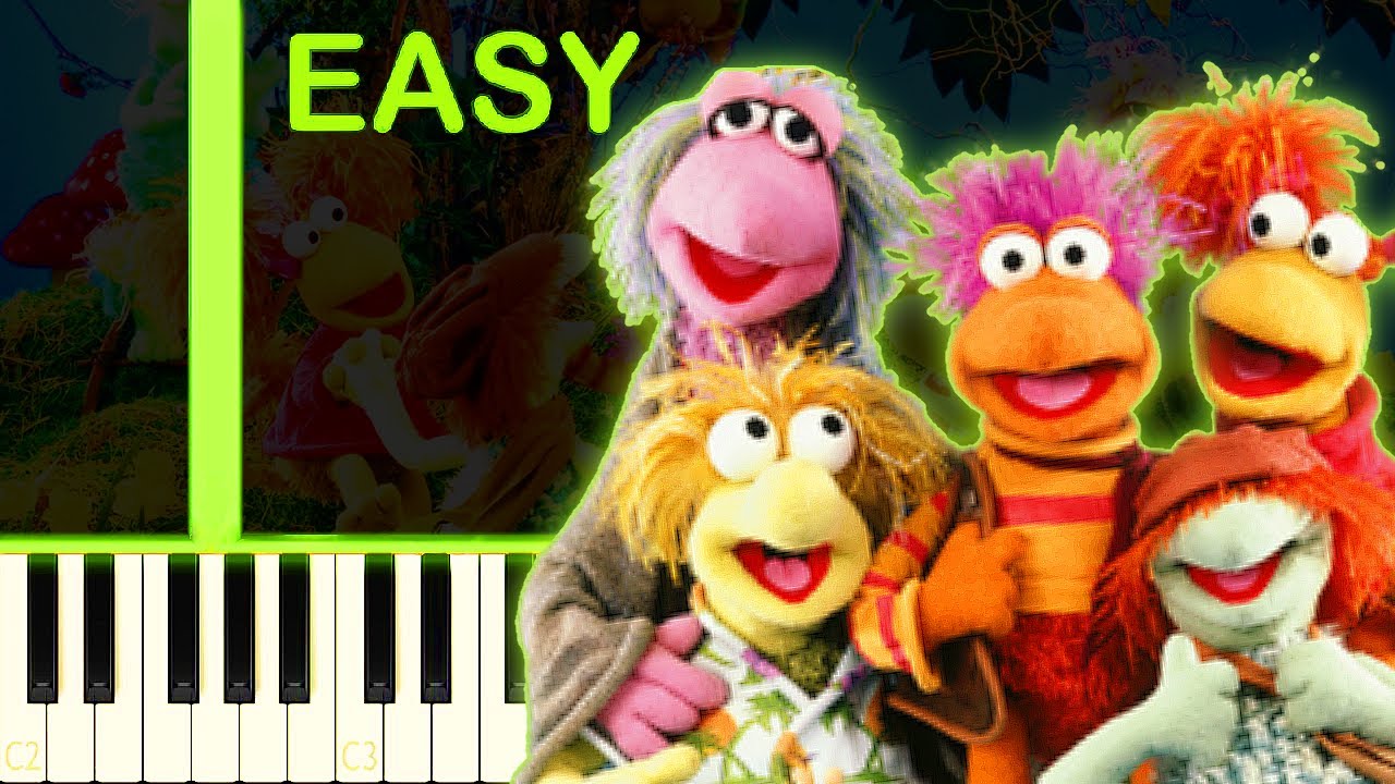 FRAGGLE ROCK THEME - EASY Piano Tutorial