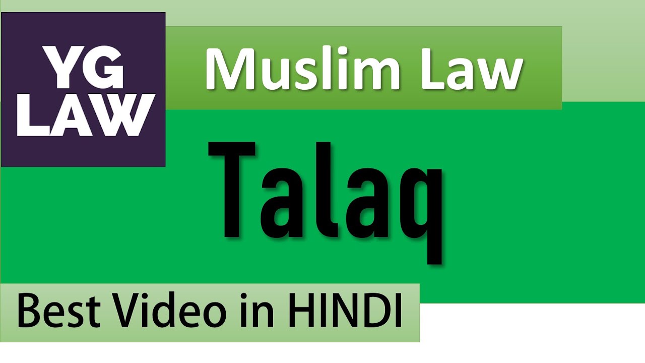 Divorce in Muslim Law - Family Law