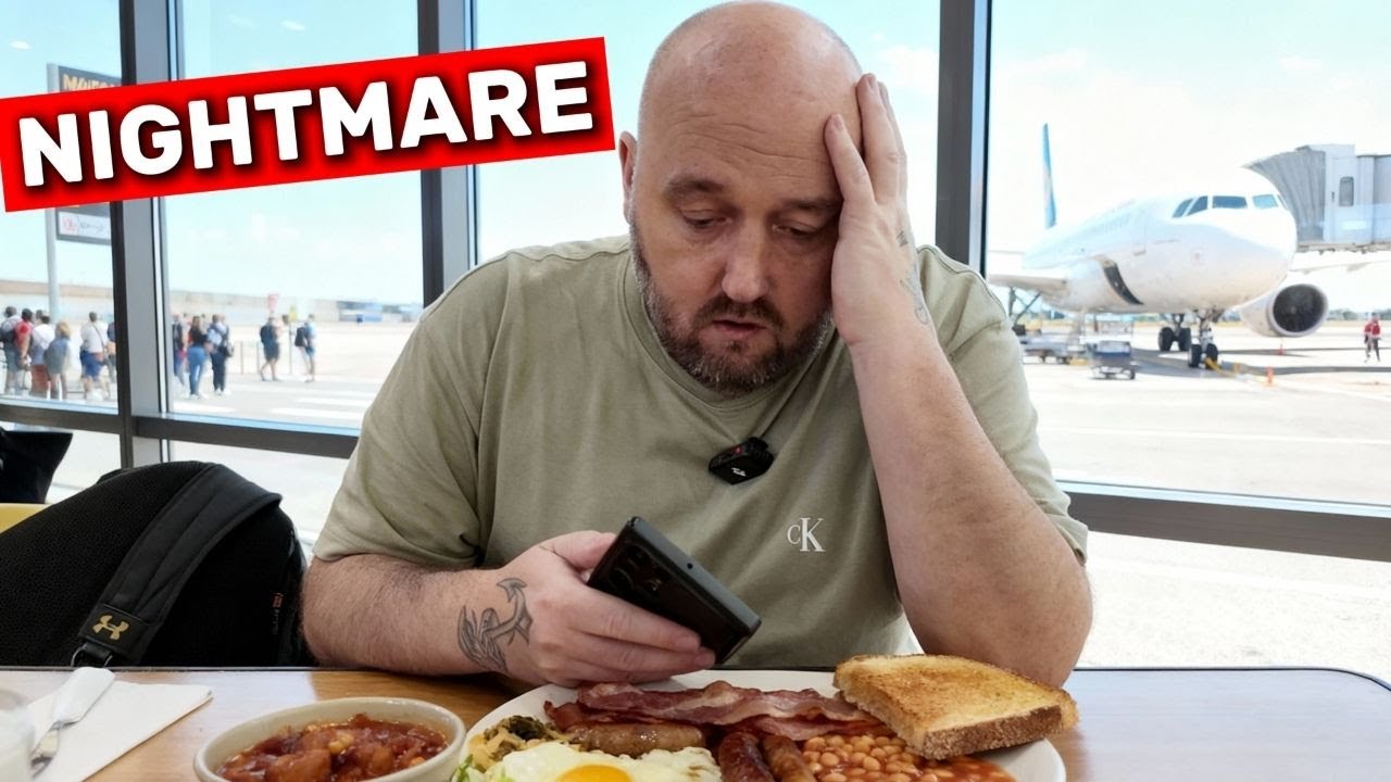I had JAMIE OLIVERS FULL ENGLISH BREAKFAST in Malaga Airport before my DELAYED FLIGHT BACK TO THE UK