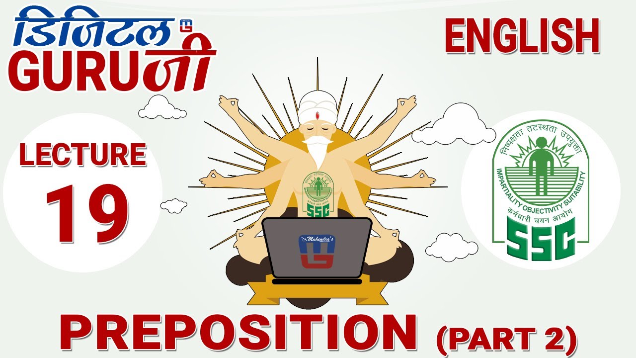 PREPOSITION | PART 2 | L19 | ENGLISH |  SSC CGL 2017 | FULL LECTURE IN HD | DIGITAL GURUJI