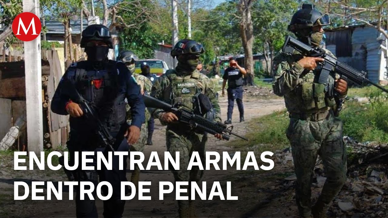 En Oaxaca, cateo sorpresa dentro de un penal permitió a las autoridades asegurar drogas y cuchillos