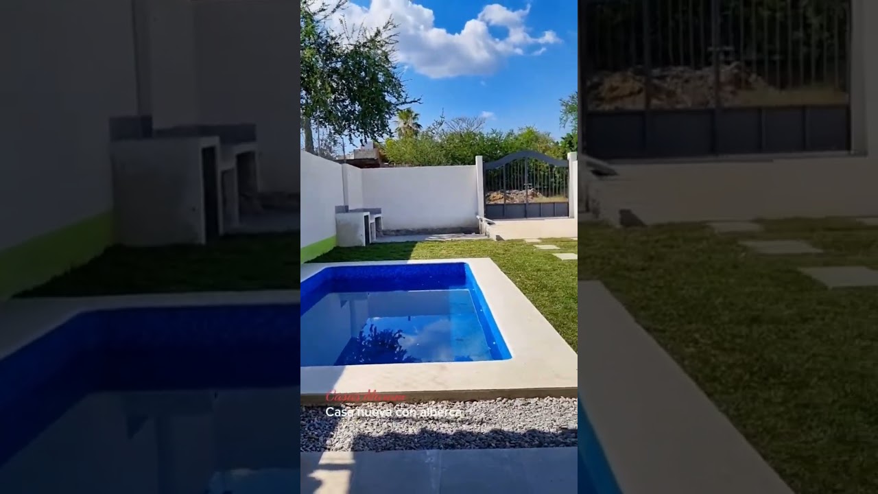 Casa nueva con alberca 😎 en Yautepec, Morelos #jardin #alberca #bienesraices #inmobiliaria #morelos