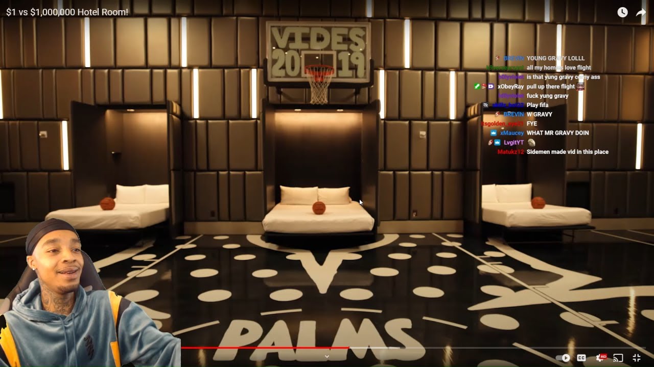 FlightReacts To MrBeast $1 vs $1,000,000 Hotel Room!