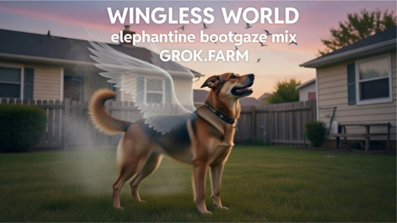 Wingless World (elephantine bootgaze mix) Official Music Video www.grok.farm  - fresh '26
