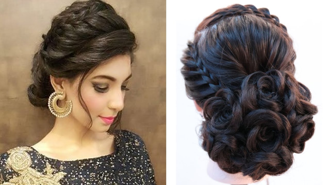 beautiful low messy bun hairstyle for gown | wedding gown hairstyle | pre wedding hairstyle | updo