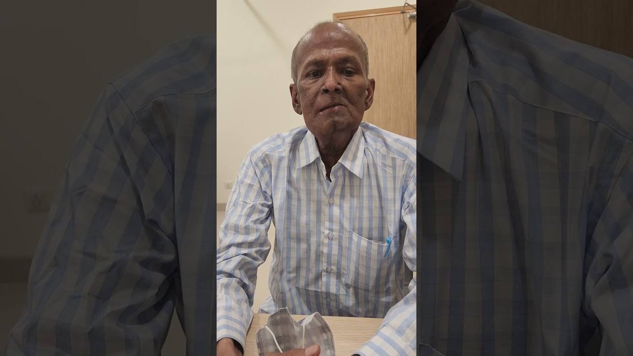 carcinoma lower alveolus surgery in an elderly male