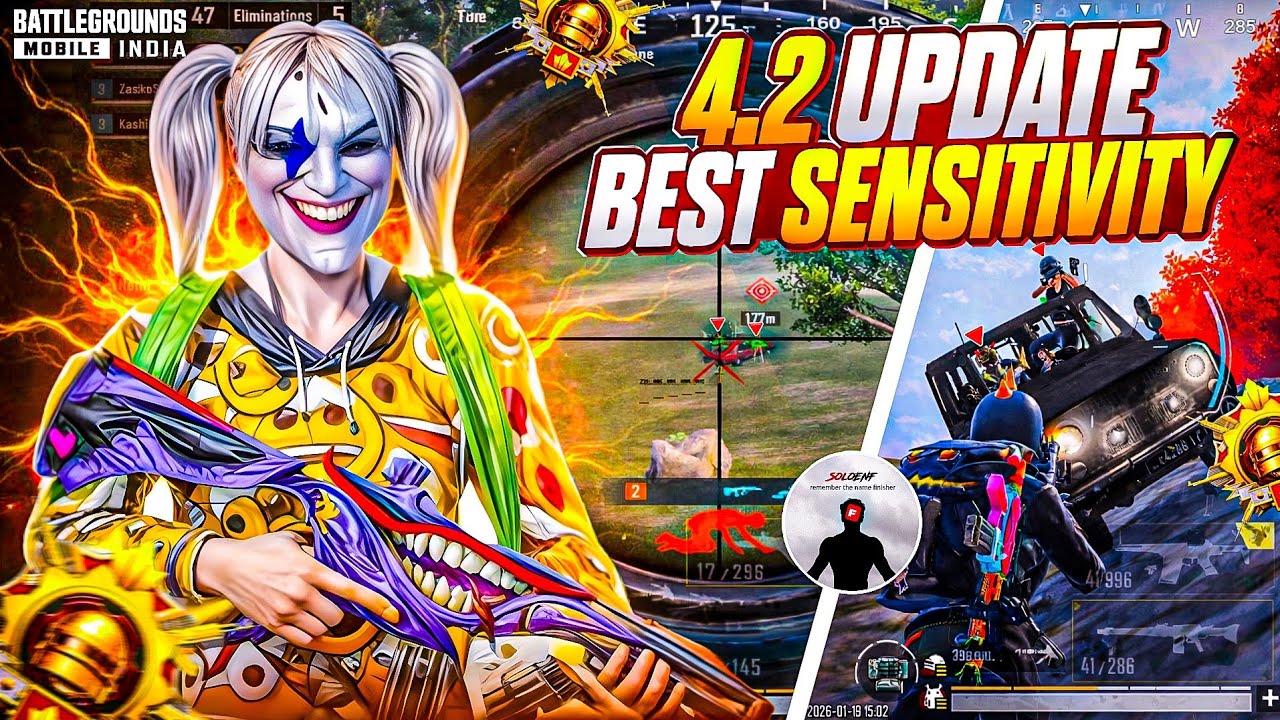 BEST 4.2 SENSITIVITY FOR ALL DEVICE 💀 1v4 CLUTCHES BGMI | 120 FPS | SENSITIVITY 