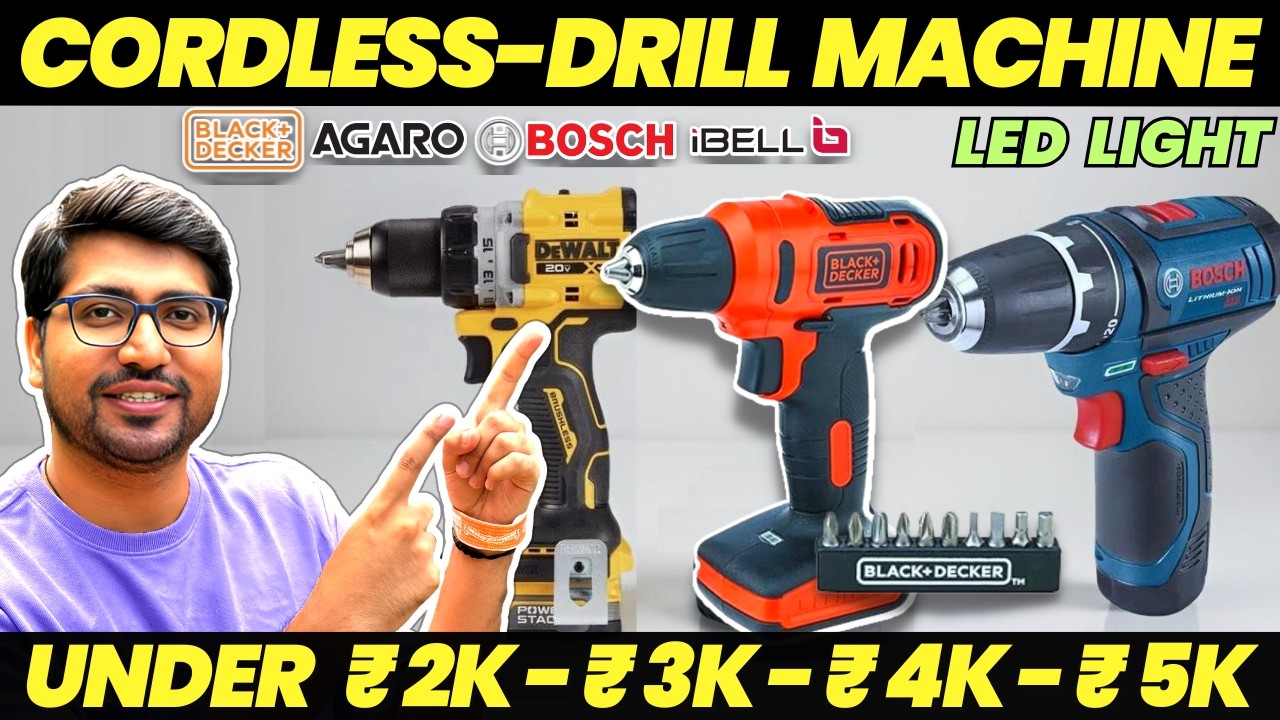 [TOP 3]🔥Best Cordless Drill Machine In India 2026🔧Best Drill Machine for Home Use Under ₹3000-₹5000