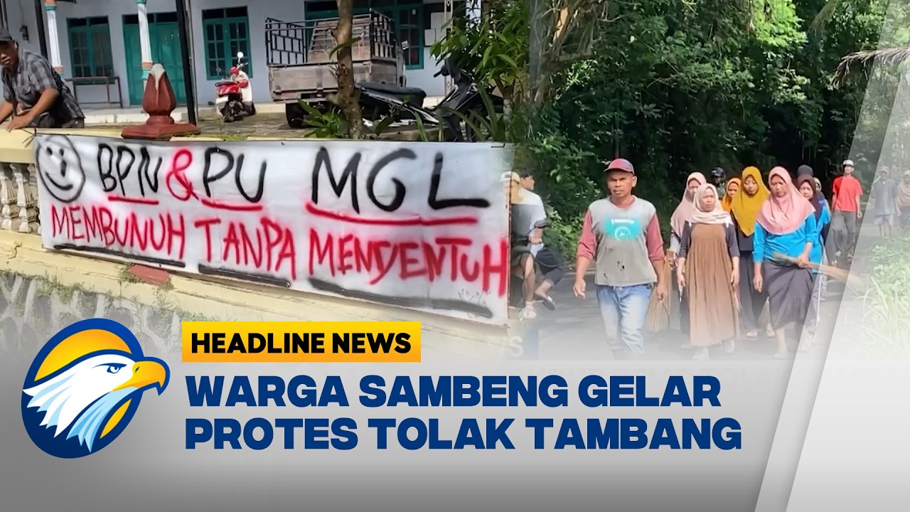 [HEADLINE NEWS, 22/02] Ratusan Warga Desa Sambeng Gelar Protes Tolak Tambang