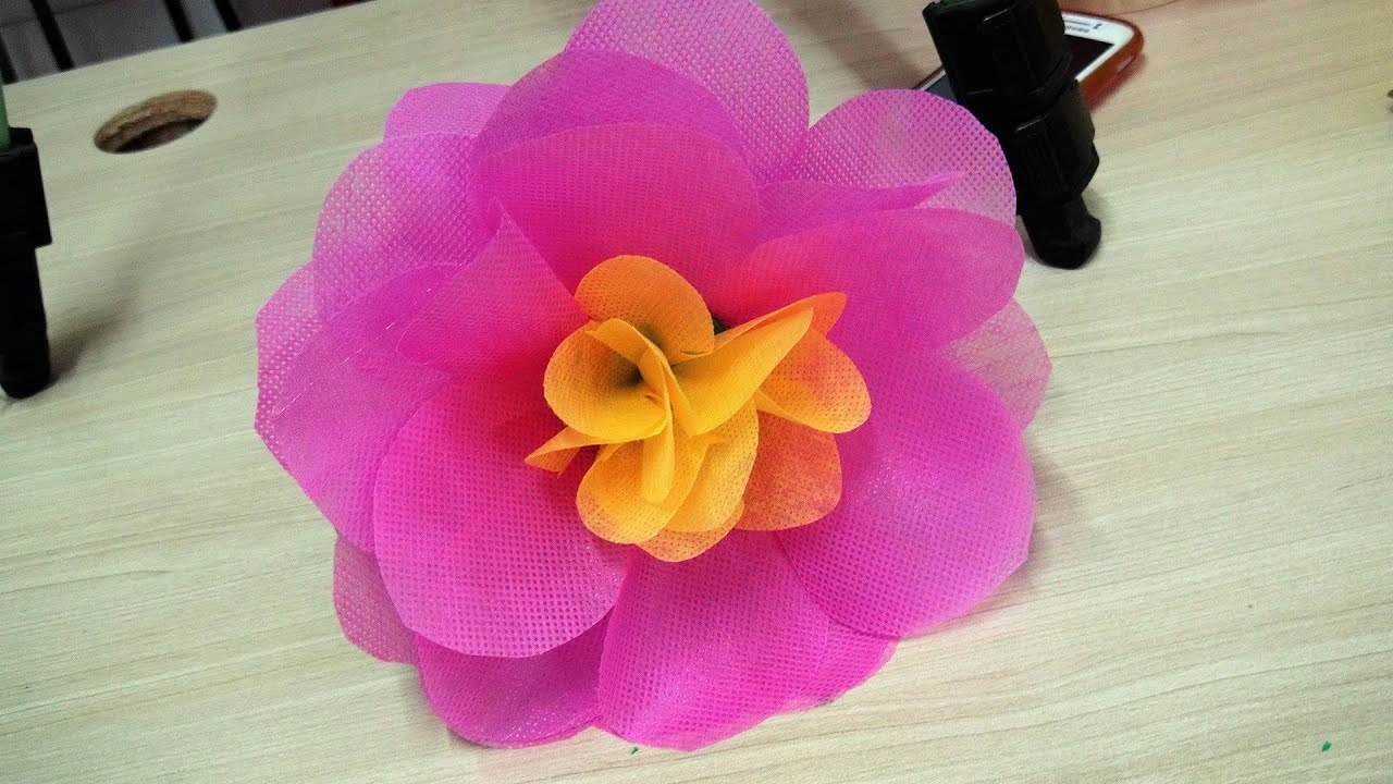 Flor de TNT - passo a passo #4