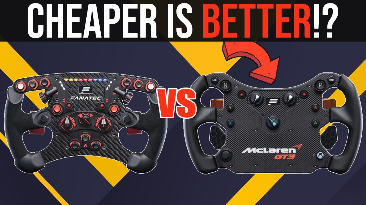Fanatec CSL Elite McLaren GT3 V2 vs. ClubSport Steering Wheel Formula V2 | REVIEW