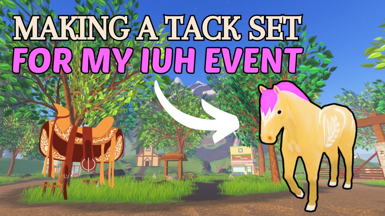 MAKING A TACK SET FOR MY IUH EVENT HORSE! | Wild Horse Islands