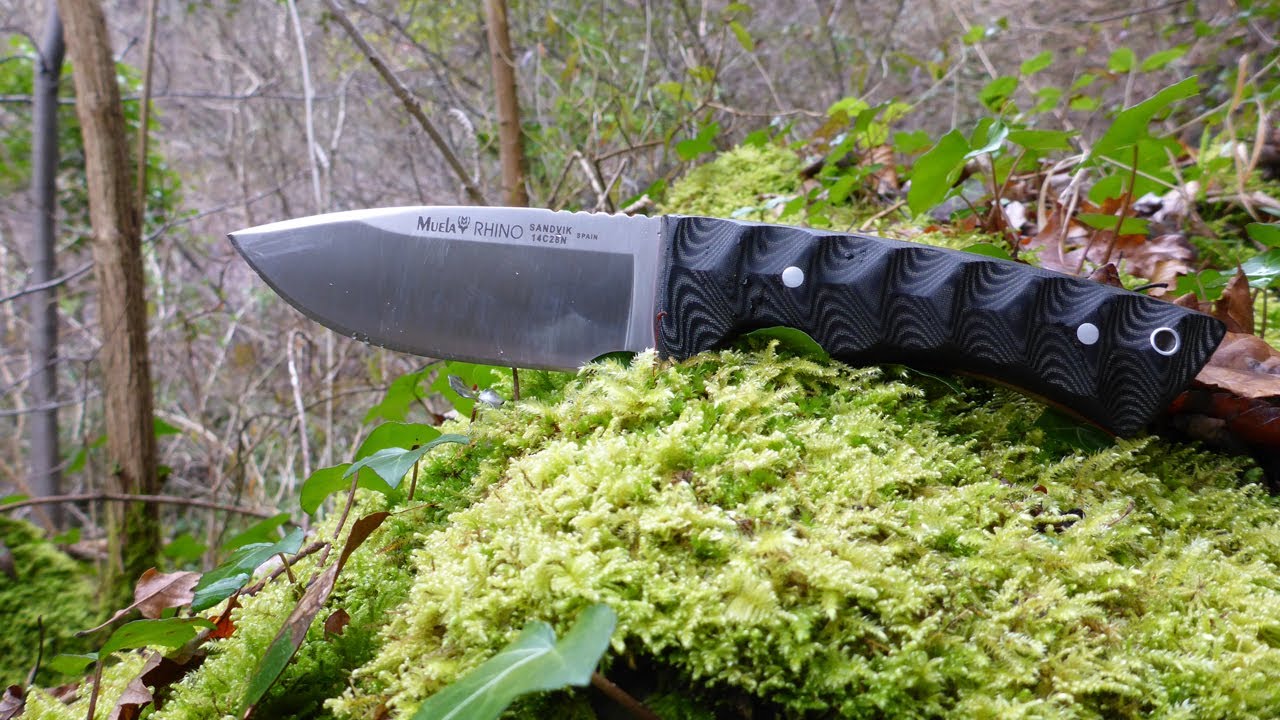 Muela Rhino Bushcraft  Knife in 14C28N Sandvik Alloy
