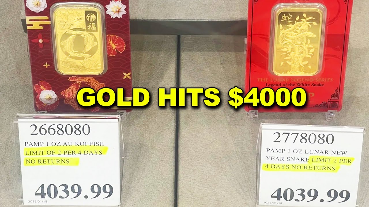 Gold Hits $4000! It Is Going WILD in 2025! Recession Coming