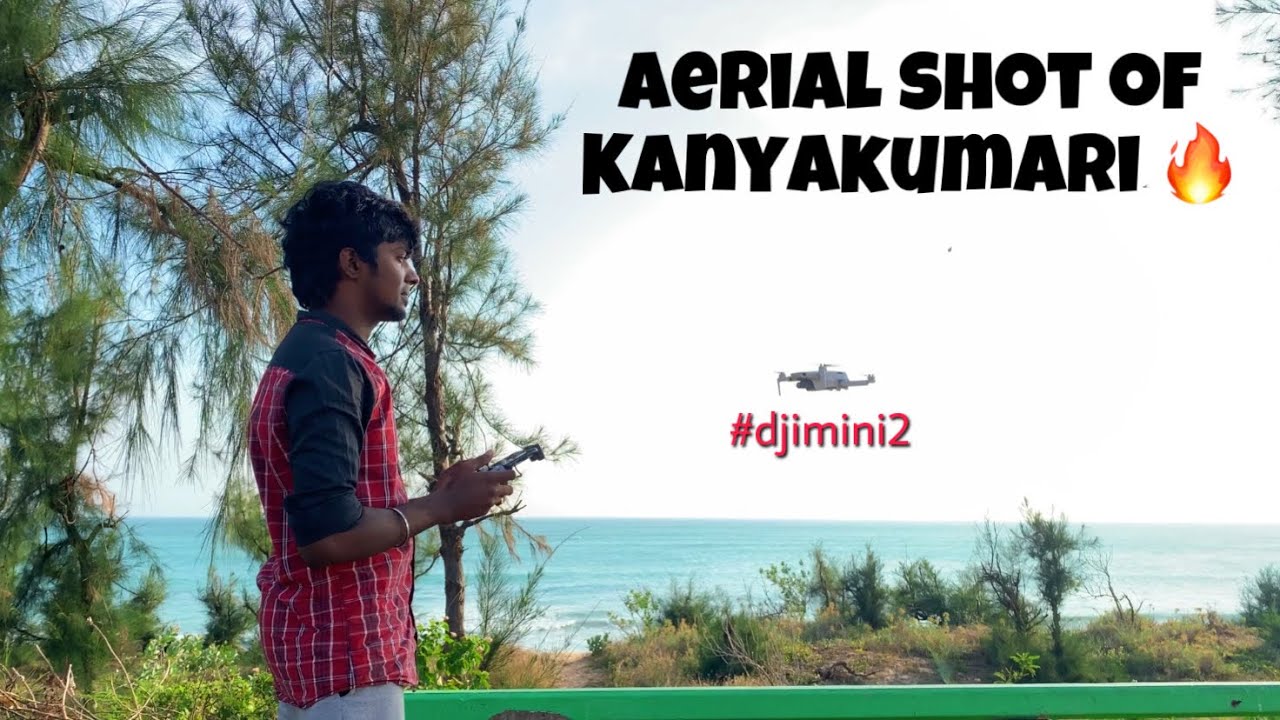 Aerial view of Sanguthurai beach, Kanyakumari🔥- Shot on Dji mini2 | Unakkul naane