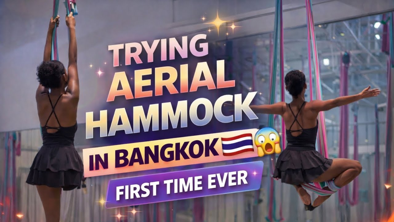 TRYING AERIAL HAMMOCK IN BANGKOK 🇹🇭😳 | FIRST TIME EVER