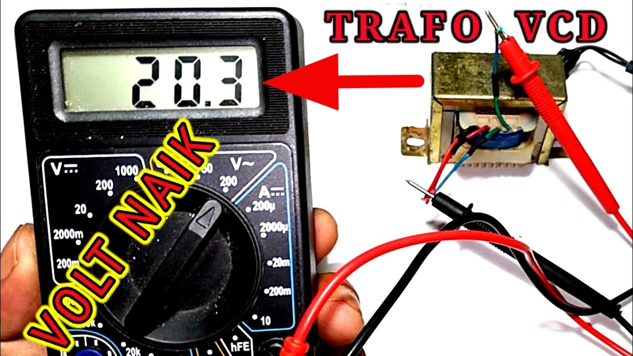 cuma modif begini ternyata bisa menambah volt output tegangan pada trafo vcd