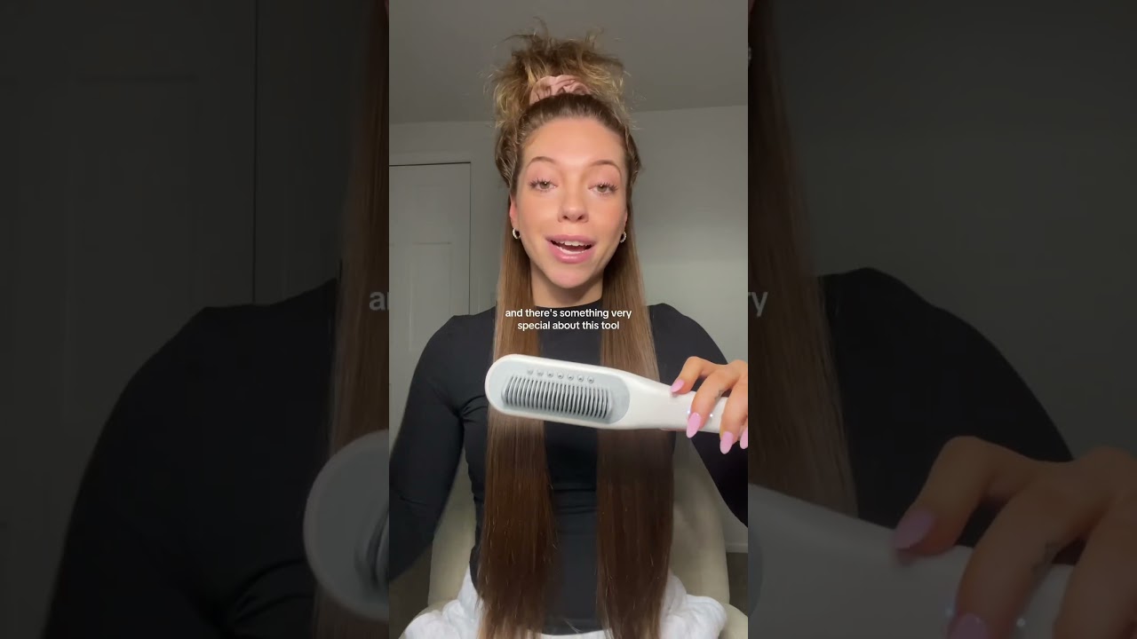 Let&rsquo;s straighten my HUGE curly hair with my new hair tool!! #curlyhair #hairtutorial #hair