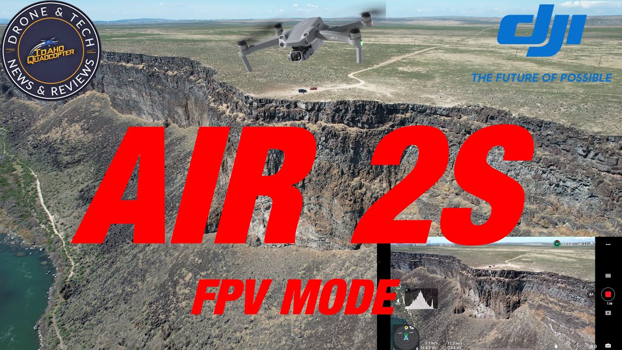 DJI Air 2S FPV Mode Flight Over The Snake River Canyon