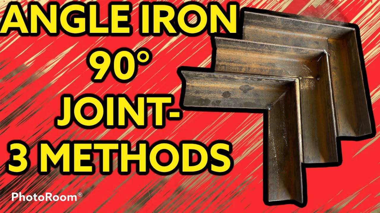 Joining angle iron at 90 degrees using 3 easy joint methods - cope & mitre. Welding preparation