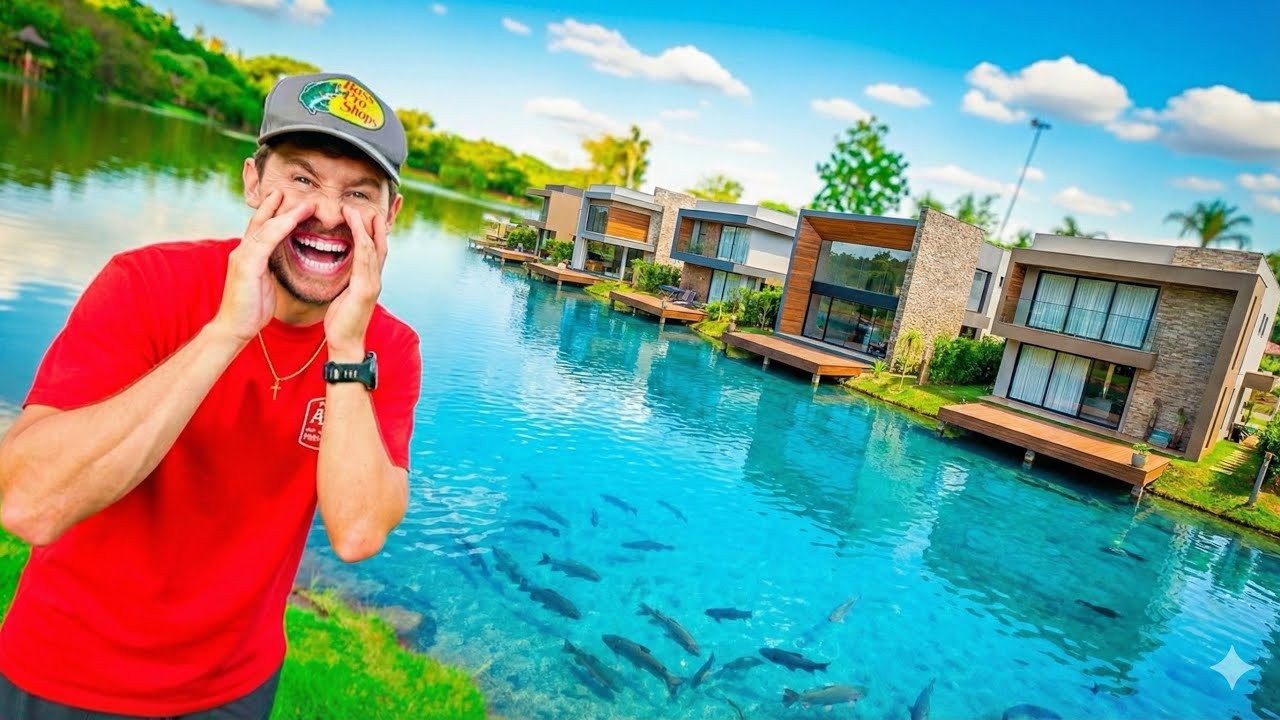 TEM UM LAGO CHEIO DE PEIXE EM FRENTE A MINHA CASA NOVA 🤯