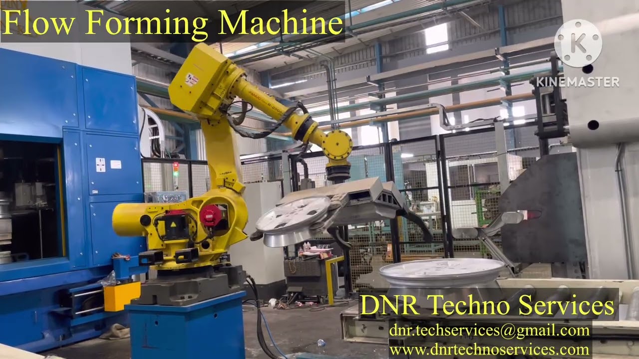 Flow Forming Machine for making Alloy Wheels