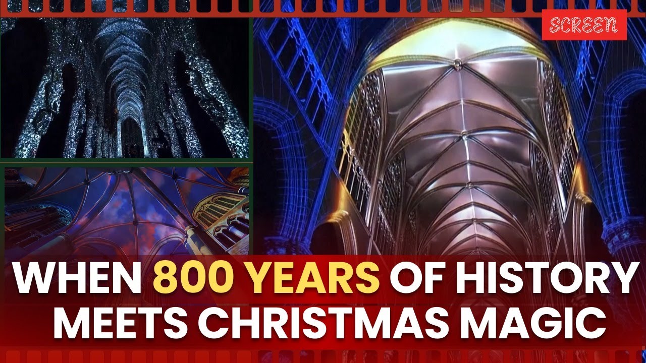 800-Year-Old Brussels Cathedral Dazzles With Spectacular Christmas Light Show | Screen