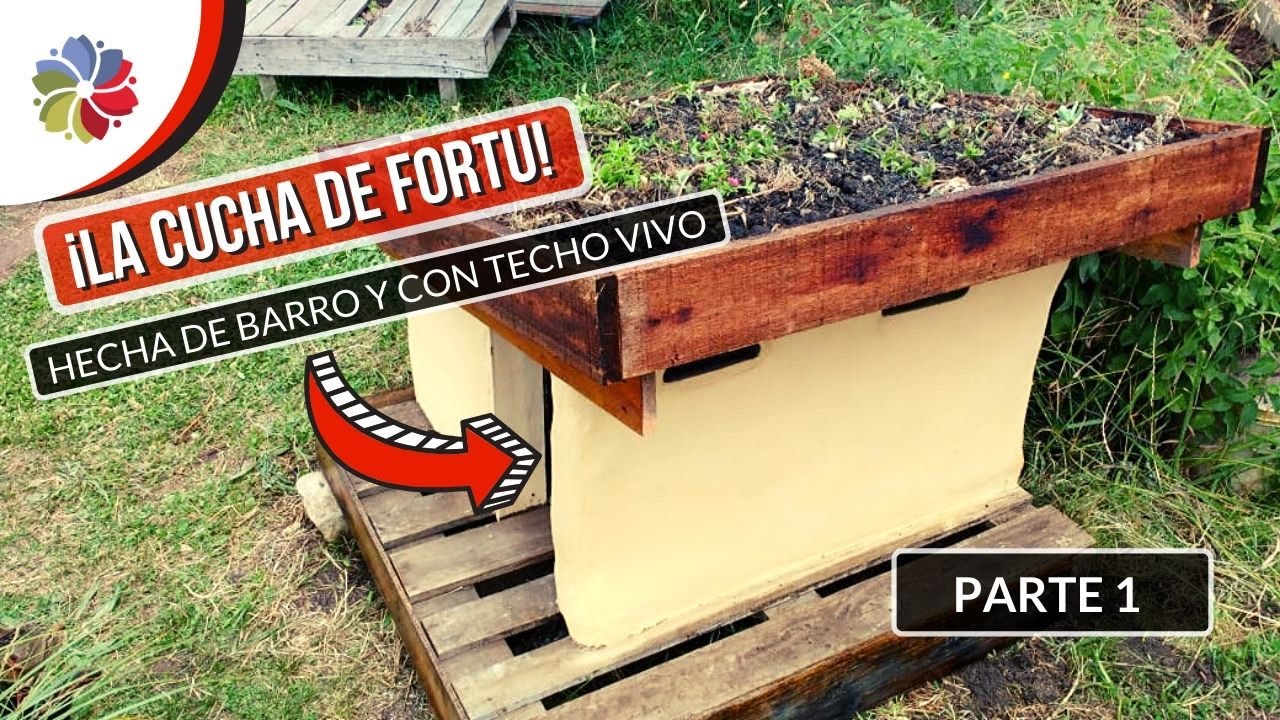 🐶 ¡La CUCHA o CASETA de Fortunato! BIOCONSTRUCCIÓN - Reparamos y terminamos su casita PARTE 1
