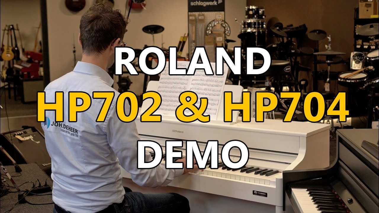 Roland HP702 en HP704 Digitale Piano Demo | Joh.deHeer