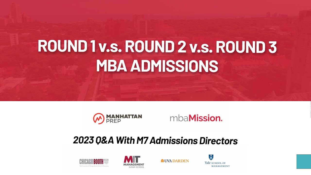 Round 1 vs. Round 2 vs. Round 3 | 2023 Q&A with MBA Admissions Directors