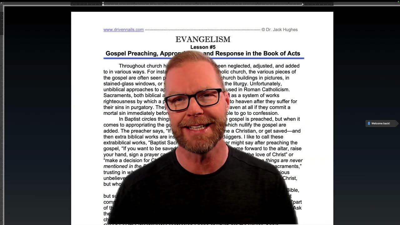 Lesson 5, Part 1, Gospel Preaching in Acts