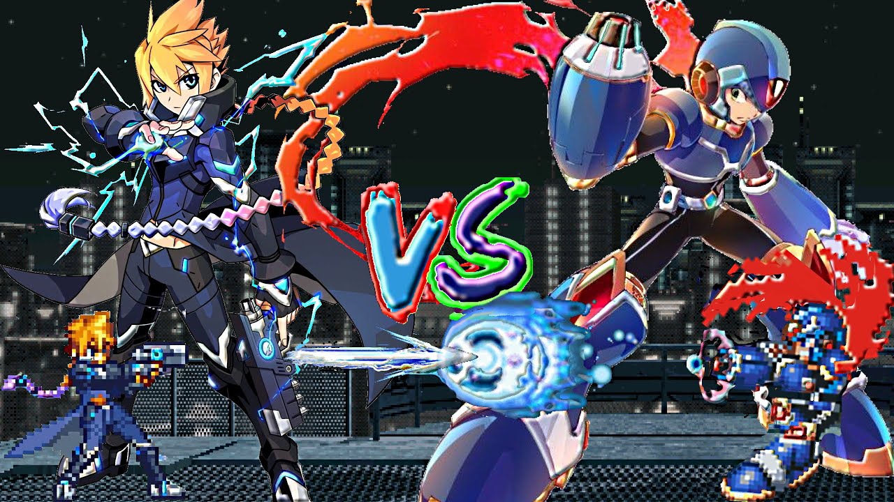 Gunvolt Vs X (Azure Striker Gunvolt vs Mega Man X) Mugen