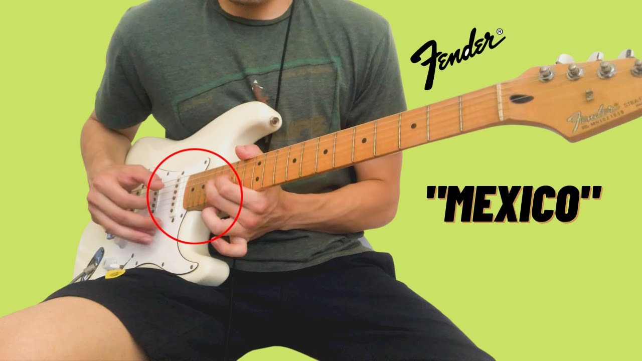 This is what a 90's Mexican Fender Stratocaster sounds like