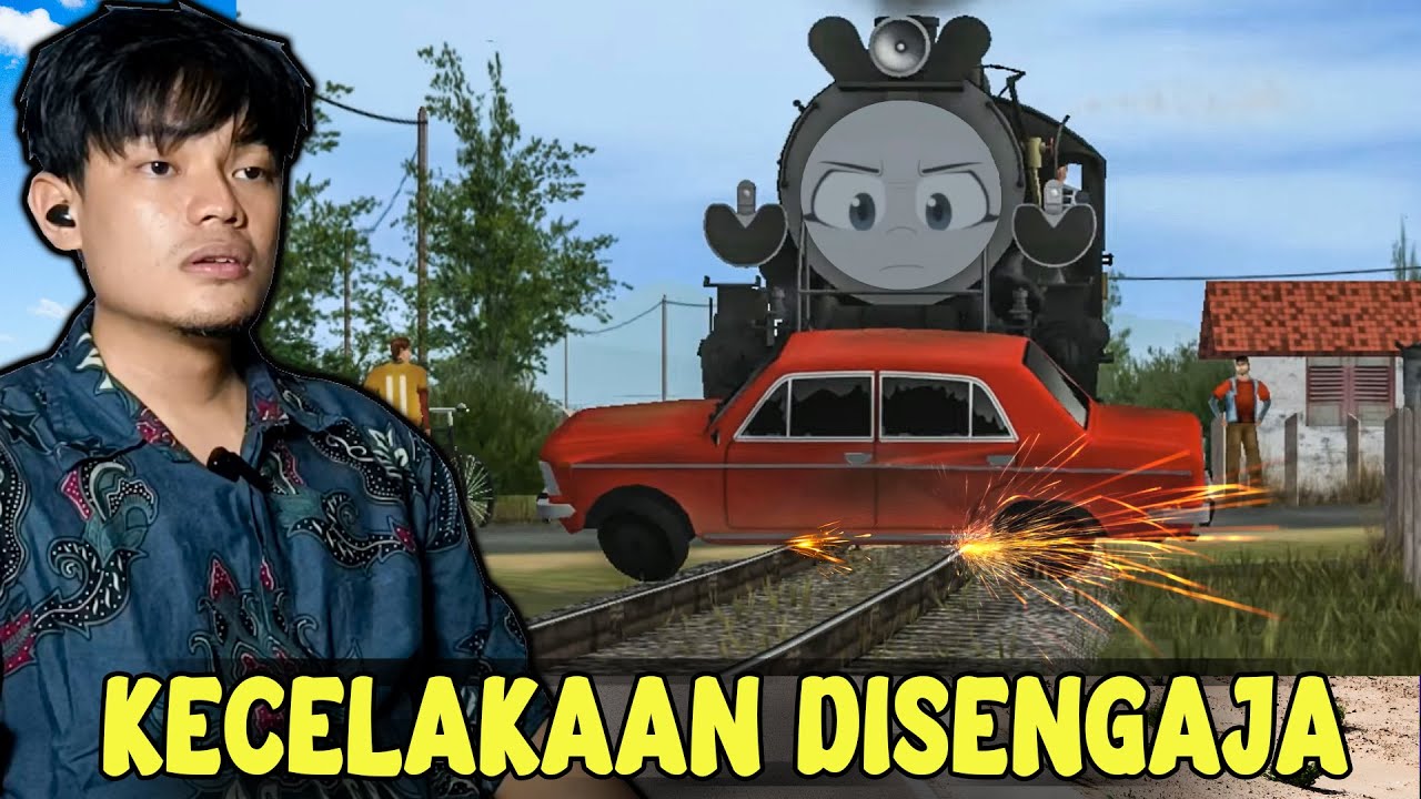 KECELAKAAN AKIBAT MENANTANG KERETA API - Daru Si Loko Mallet