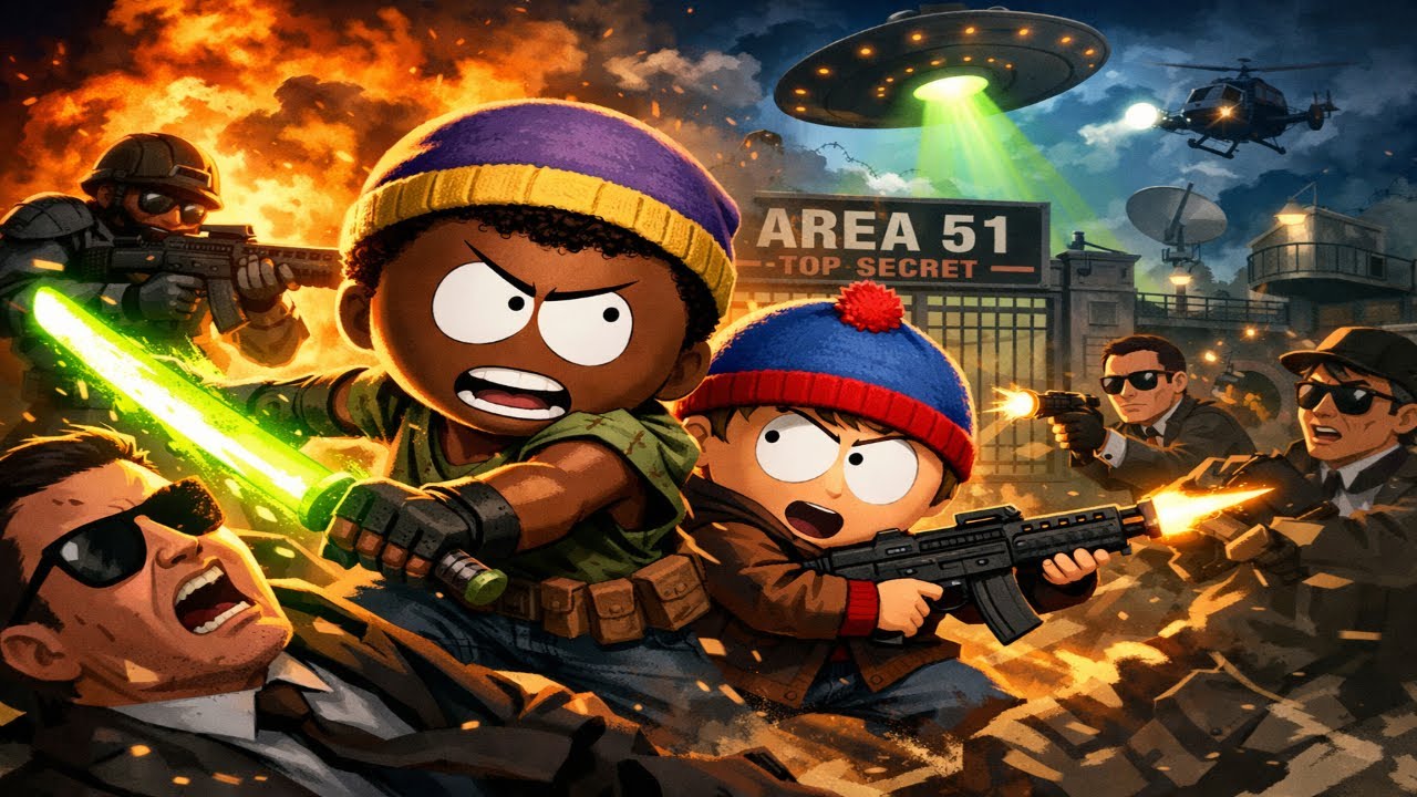 INVACIÓN AL TACOBELL Y PELEAMOS CONTRA LOS DUENDES / South park la Vara De La Verdad Cap 3