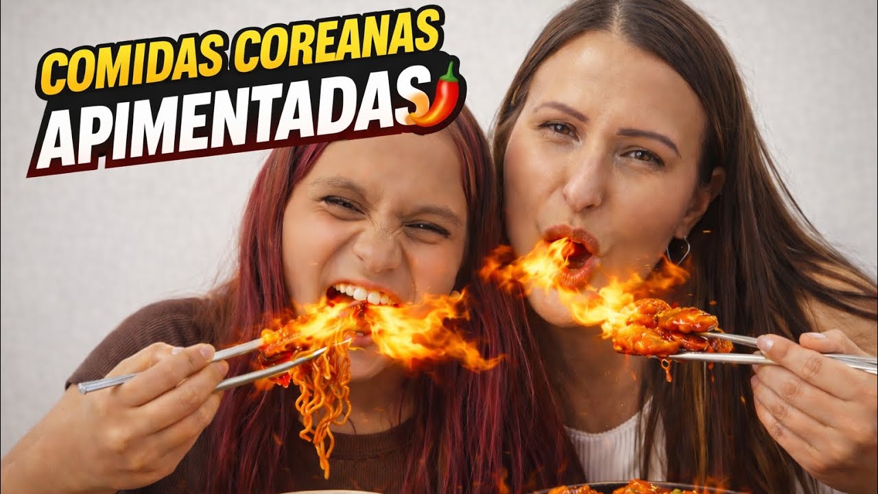 Provando comidas da Coreia *O QUE SERÁ QUE ACONTECEU NESSE VÍDEO*  ASSISTE ATÉ O FINAL 😱