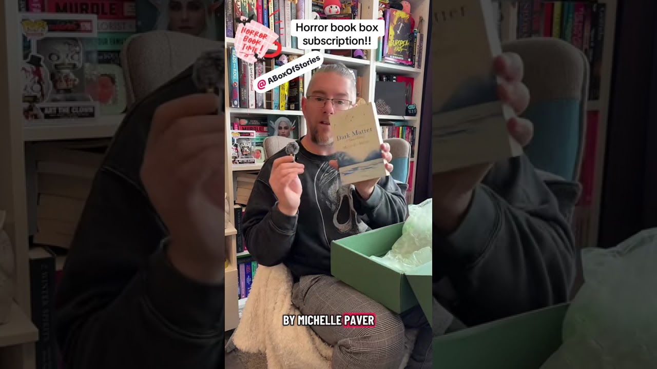 Horror book box unboxing!! #horror #horrorbook 