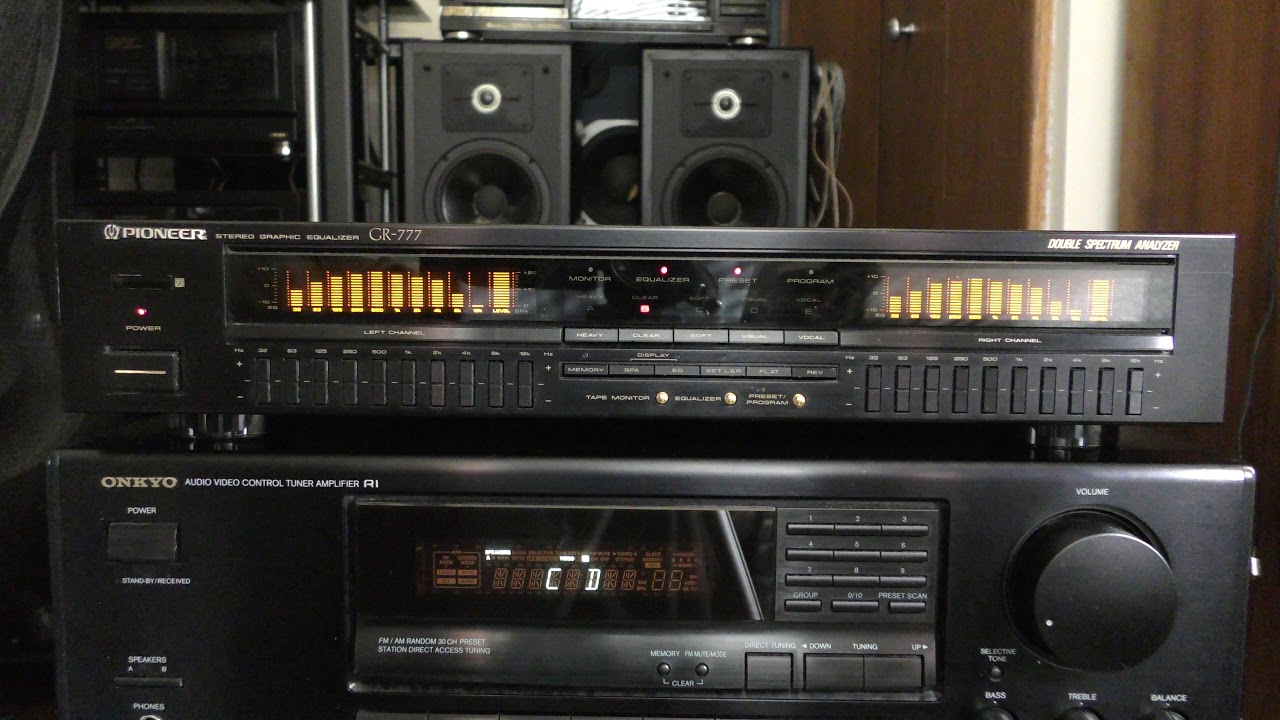 Pioneer GR-777 Stereo Graphic Equalizer Double Spectrum Analyzer DEMO...