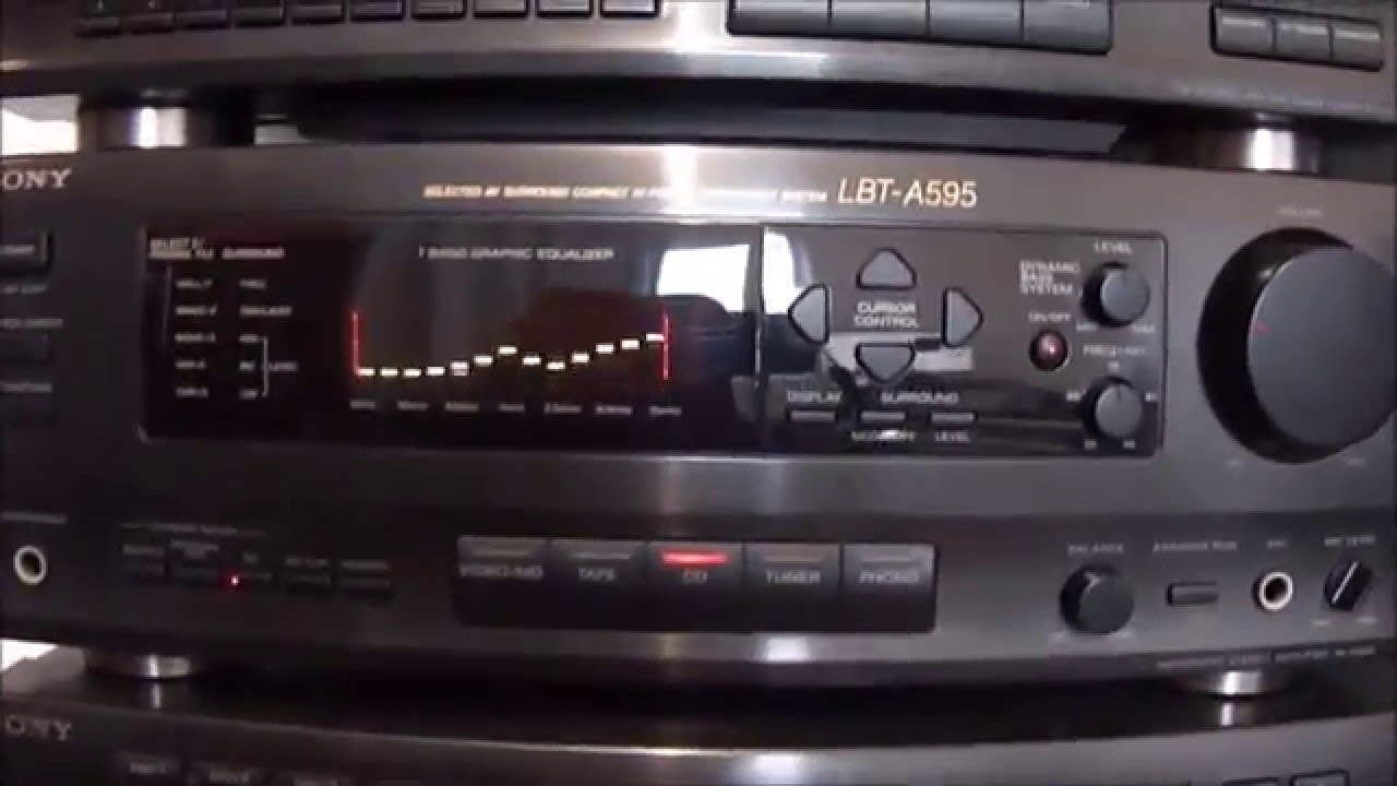 Sony LBT-A595 | Visual Completo do Som Retrô com Colunas Originais