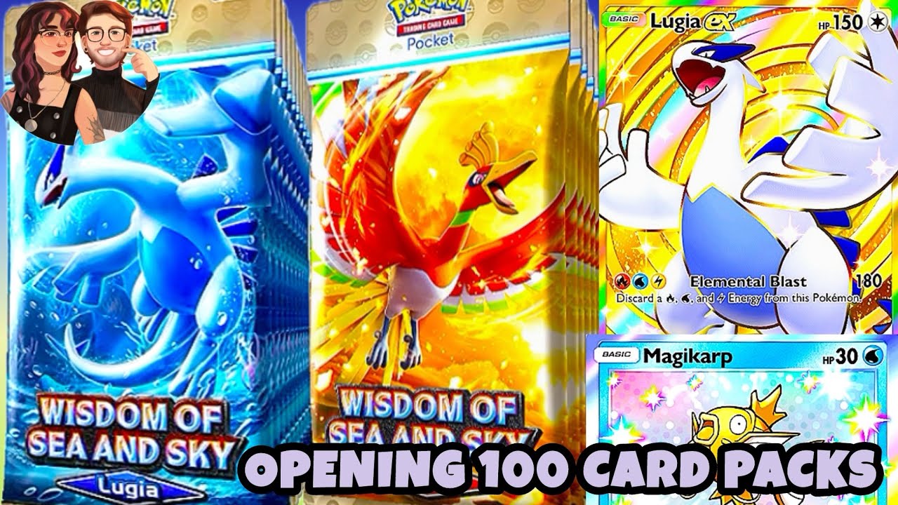 Pokémon TCG Pocket: Wisdom of Sea and Sky- Opening 100 Packs