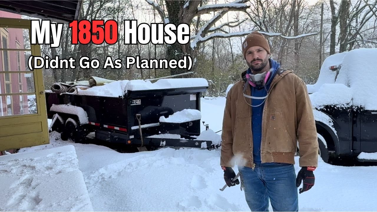 Demo Continues on Our 1850 Property - Despite Freezing Temperatures