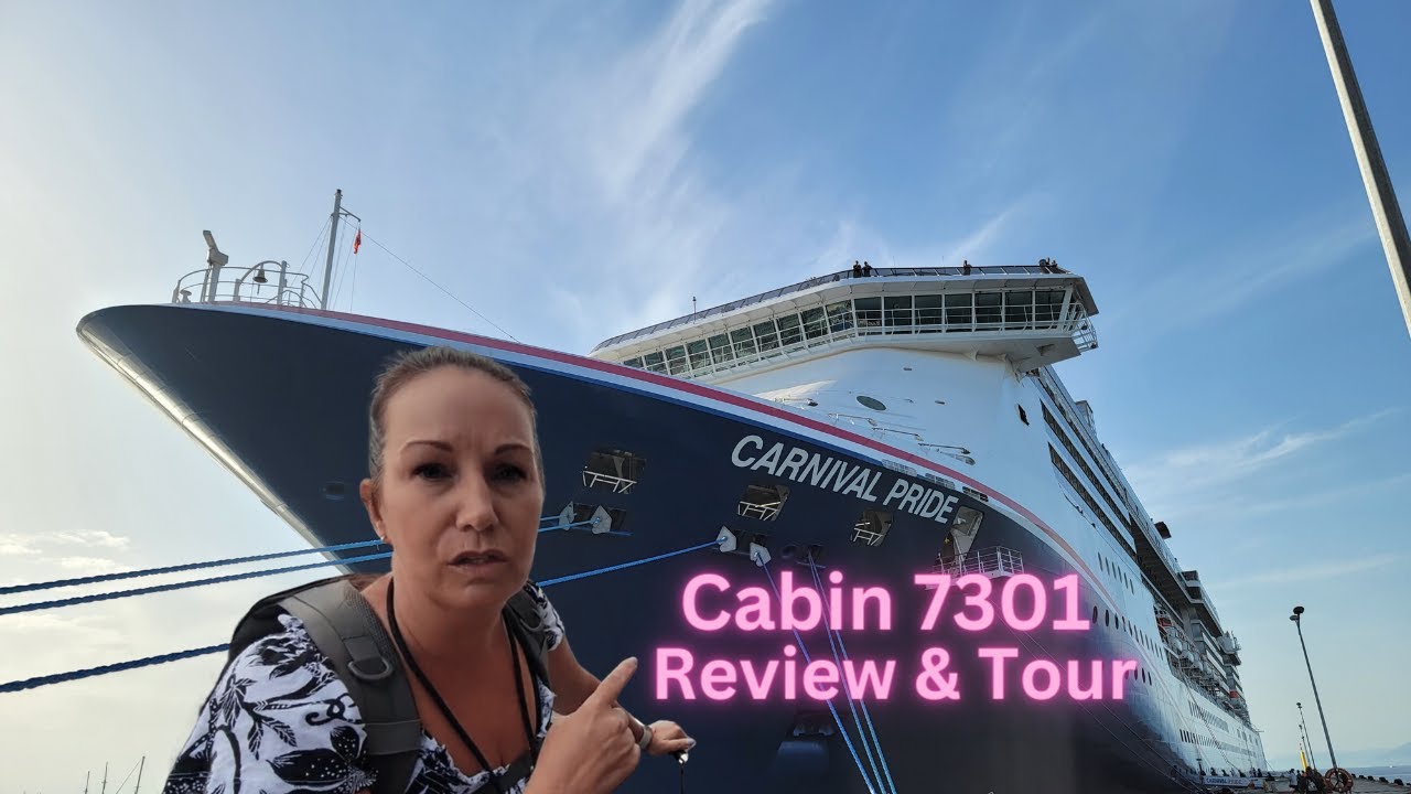 Carnival Pride Premium Balcony Cabin 7301 Sleeps 4 Review & Tour