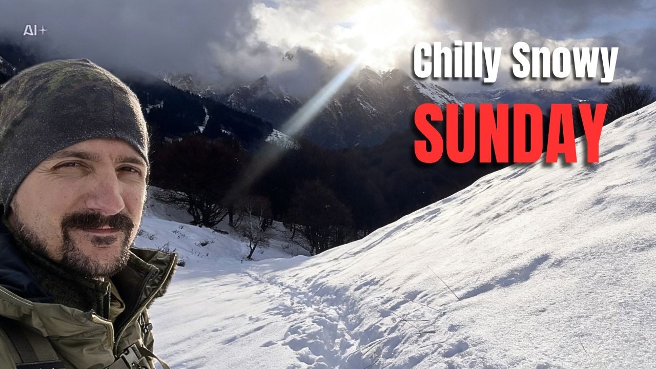 Chill ASMR Snowy Sunday - Day Hike Outdoor Corner -