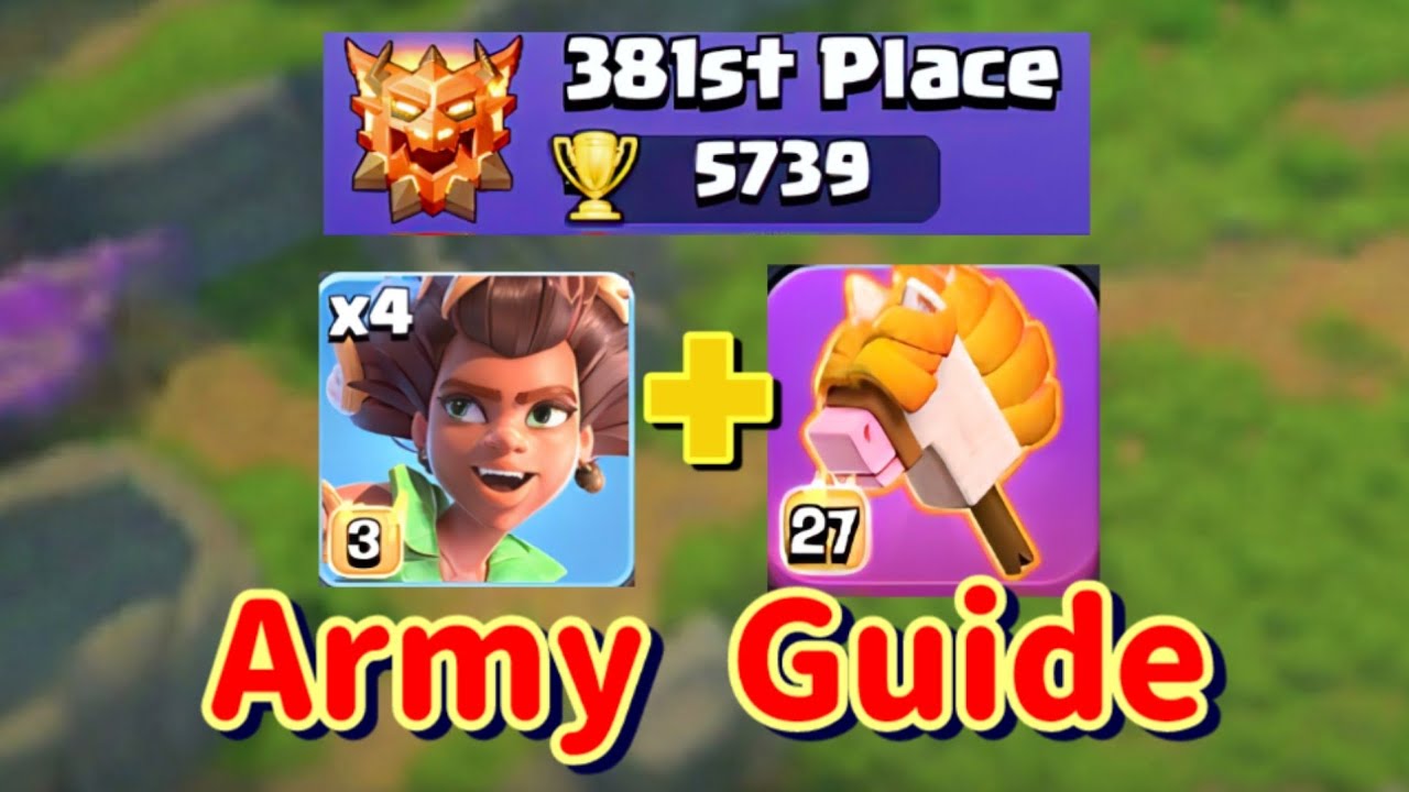 Reset at Top Legends With Root Rider Army and Stick Horse| Vioce Comment (Clash Of Clans)