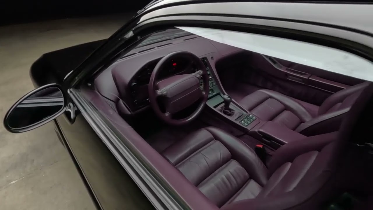 Metallic Black over FULL MAGENTA Interior Porsche 928 GTS Walk Around!